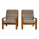 Teak Highback Lounge Chairs by L. Olsen & Søn, Set of 2, Denmark, 1960s