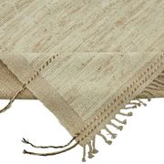 Handwoven Turkish Rustic 261 cm x 299 cm Beige Wool Carpet
