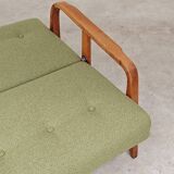 Green Banquette Daybed from Czechoslovakia 1960