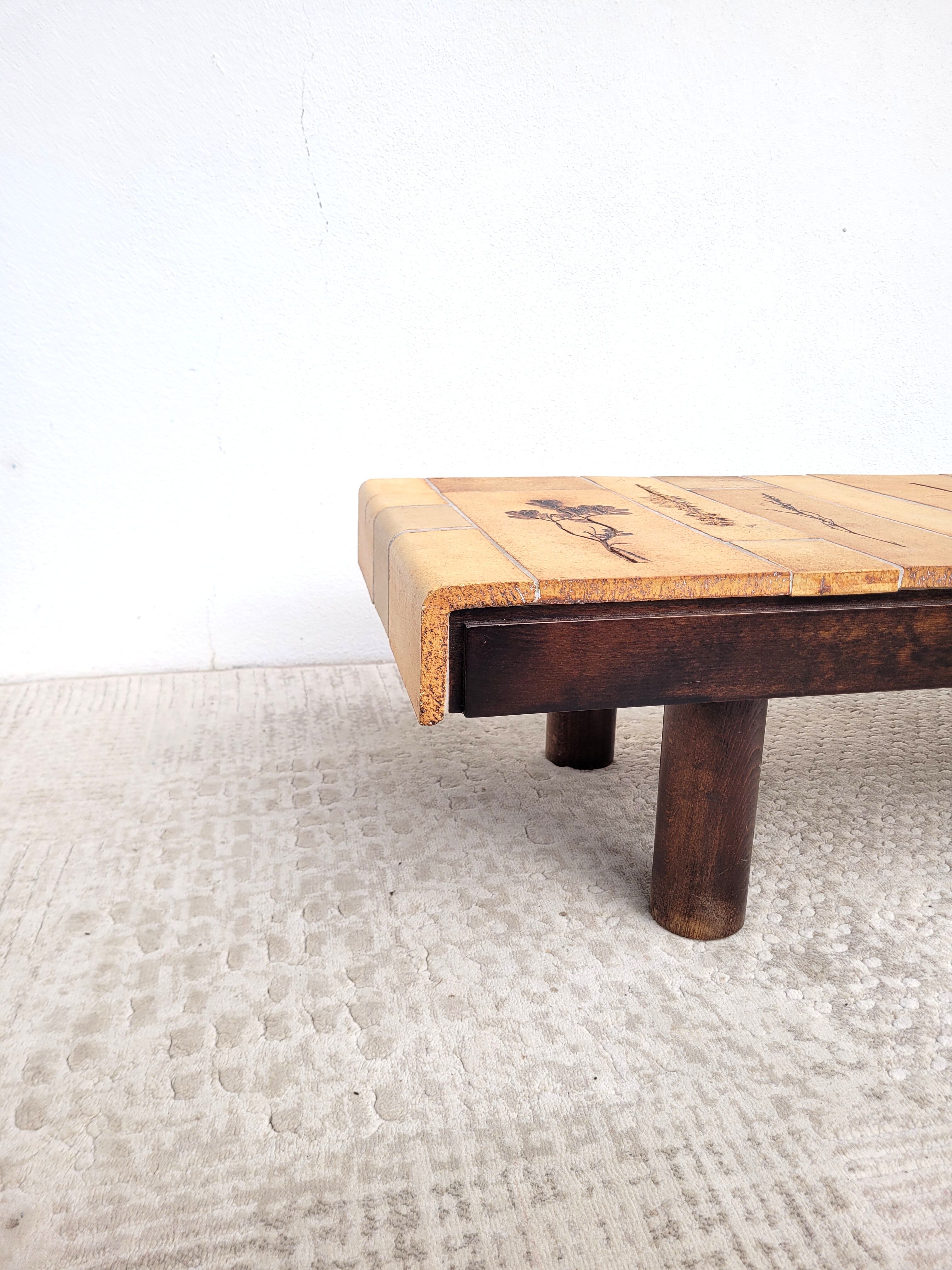 Coffee table Roger Capron Herbarium 1960