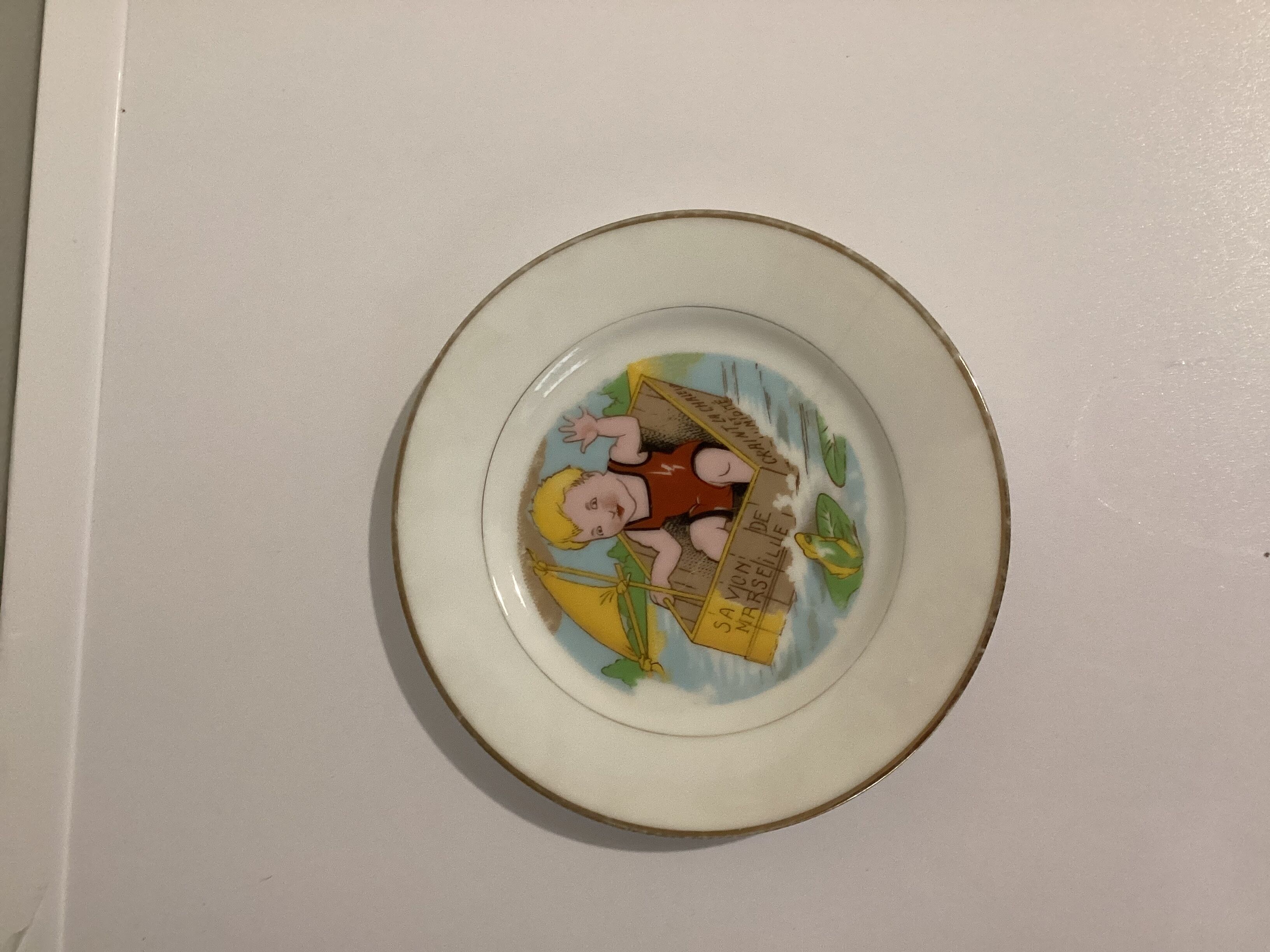 Set of 8 old dessert plates
