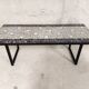 Table basse pieds traîneau vintage années 60