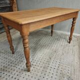 Antique oak table dining table kitchen table 69 x 130 cm