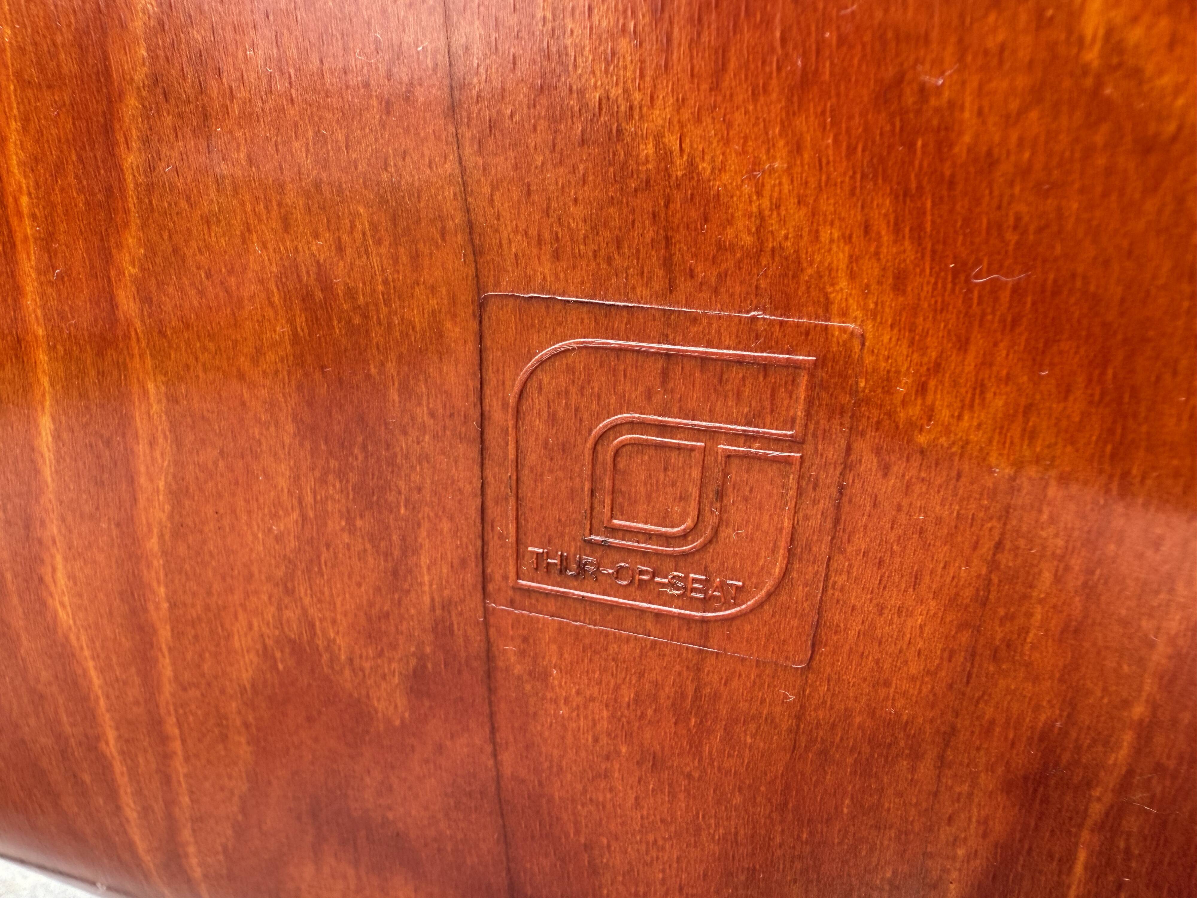 Set of 4 Galvanitas Thur-Op Seat Model S22 chairs from the 60s