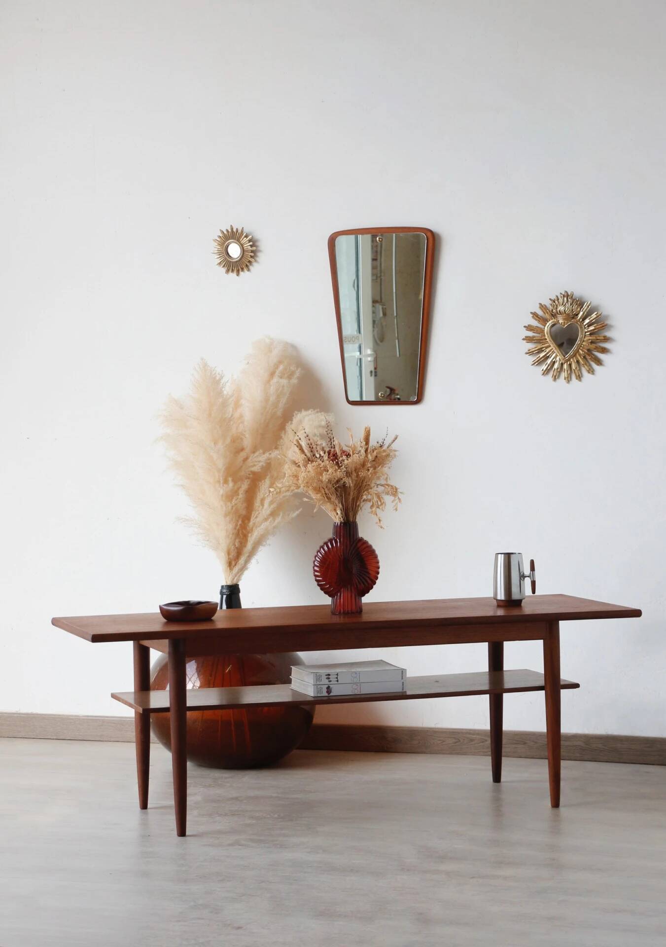 Vintage Scandinavian teak coffee table (Denmark, 1960s)