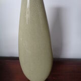Vase Raku vert craquelé