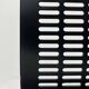 Postmodern black Quinta chair in perforated metal by Mario Botta for Alias, 1980s.