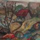 Swedish Oil on Canvas – “Cottage with a Red Roof” by Nils Grahmstad