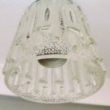 Lampe suspendue minimaliste en verre simple URSS années 1970