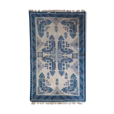Handmade tunisian vintage carpet 131cm x 208cm 1960s, 1c544