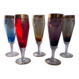 5 champagne flutes