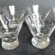 8 crystal digestif glasses with a wheat ear pattern