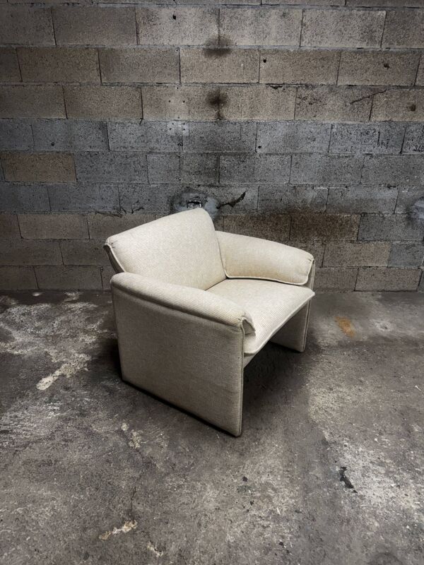 Fauteuil leolux Bora Bora tissu haricot
