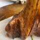 Pied de lampe en bois d’Olivier de style brutaliste