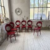 Set 6 chaises bistrot Baumann modèle Mouette