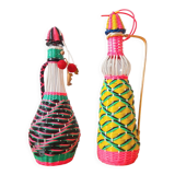 Set of 2 scoubidous bottles