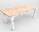 Large Vintage Farmhouse Dining Table with Drawers – Rustic Solid Wood