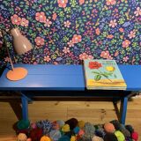 Farm bench - cobalt blue Portugal