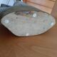 Poterie forme carre signee/ evocation d une vague