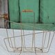 Vintage magazine rack in golden brass