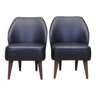 Set of two leather armchairs, Danish design, 1990s, production: Denmark