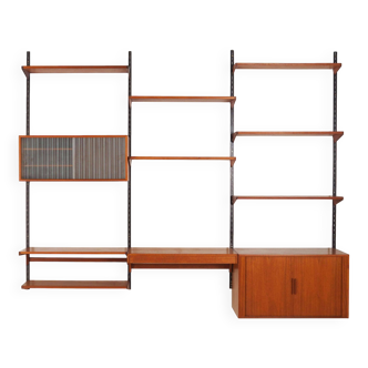 Teak system bookcase, Danish design, 1960s, production: Denmark