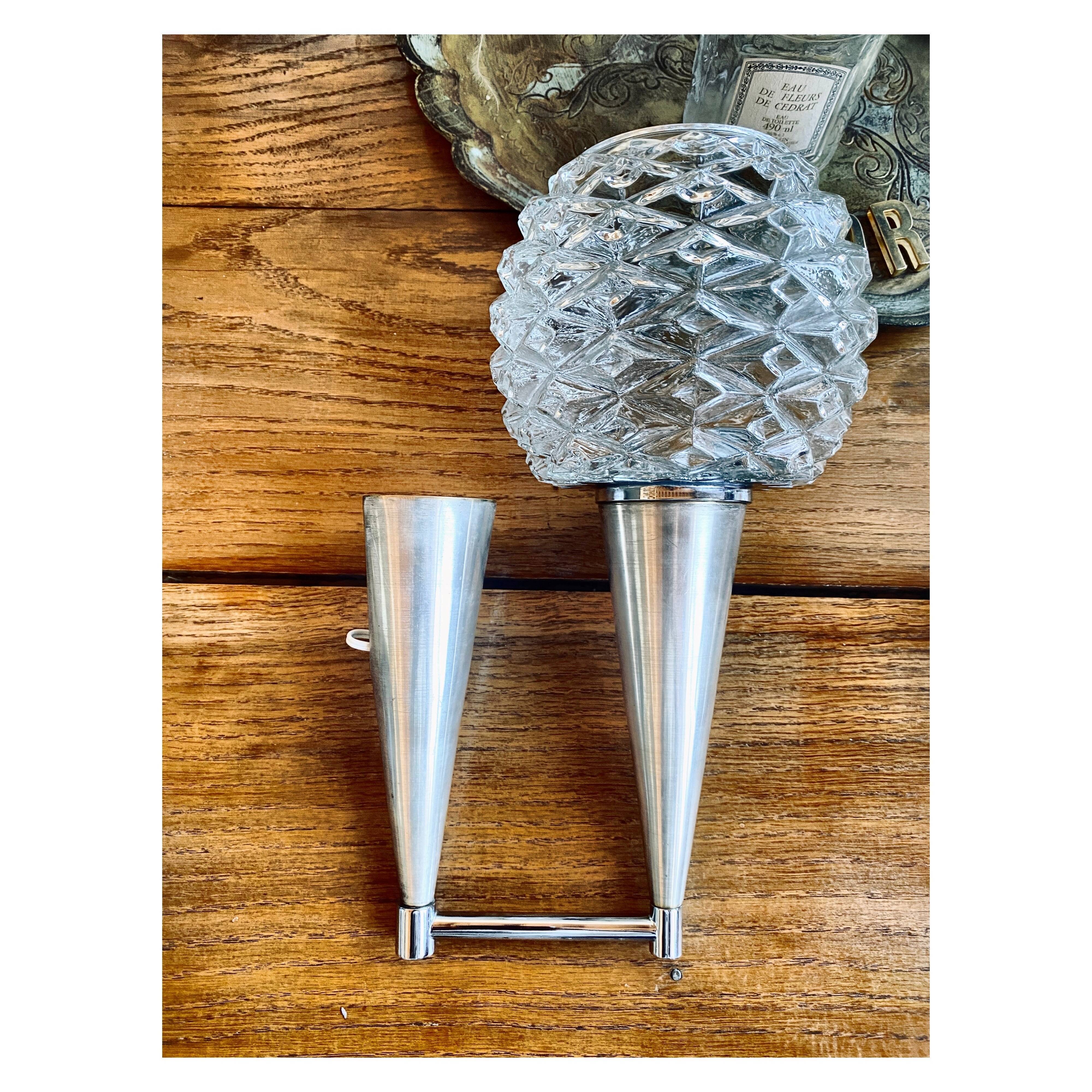 Pair of torch sconces