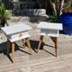 Paire de chevets vintage pieds compas hauts top design