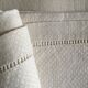 Set 3 towels linen honeycomb Damascus old