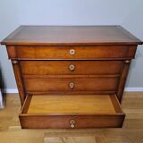 Bureau commode en acajou