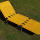 KURZ deckchair vintage year 60/70 yellow scoubidou