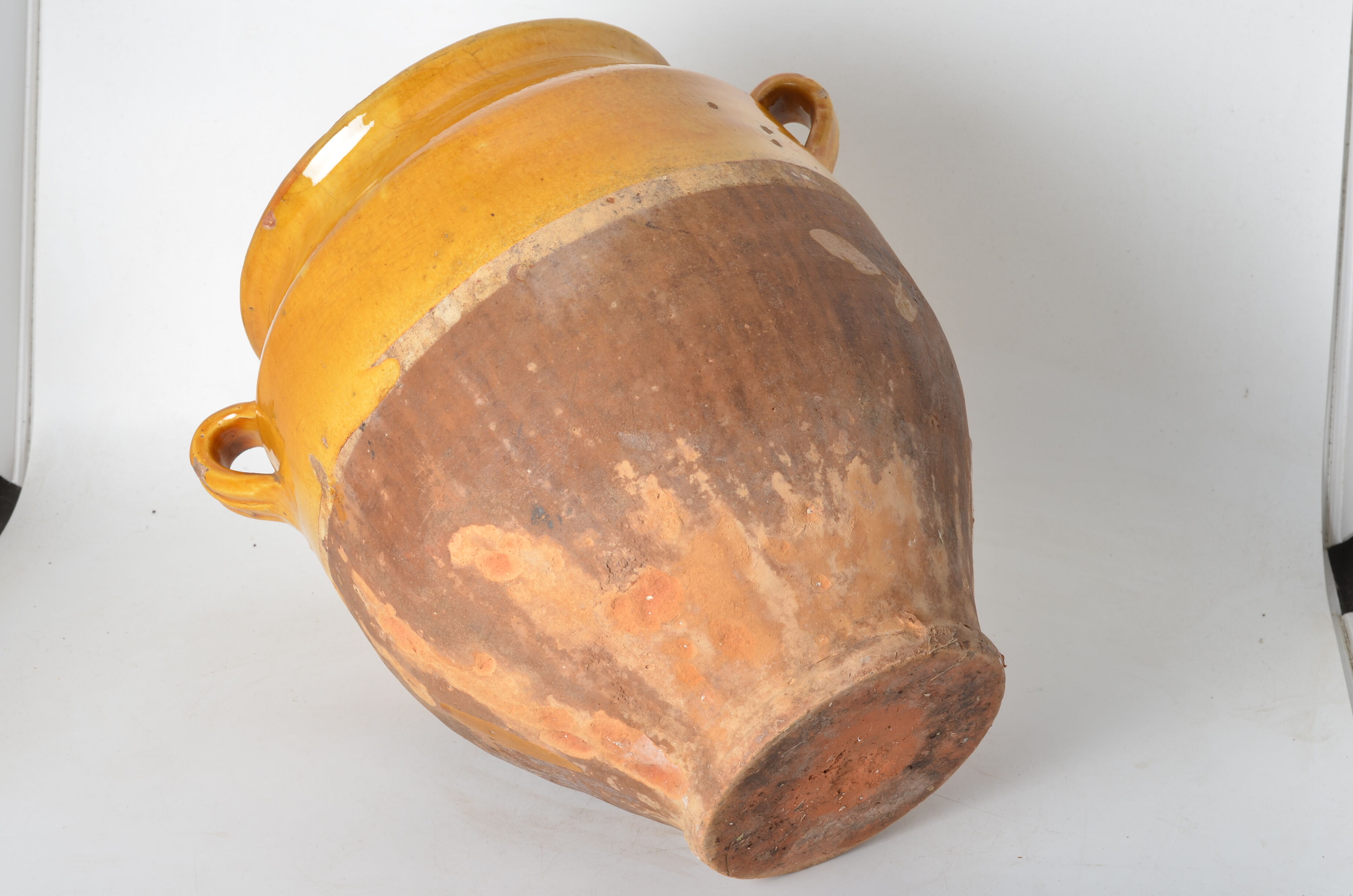 Yellow glazed jar