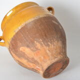 Pot vernissé jaune