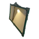 Vintage green XL mirror / wall mirror