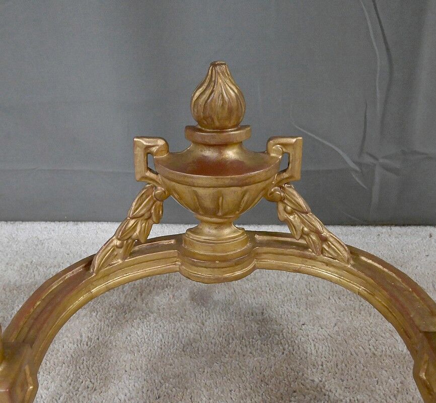 Petite console en marbre et bois doré, style Louis XVI – début XXe