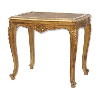 Golden wooden stool