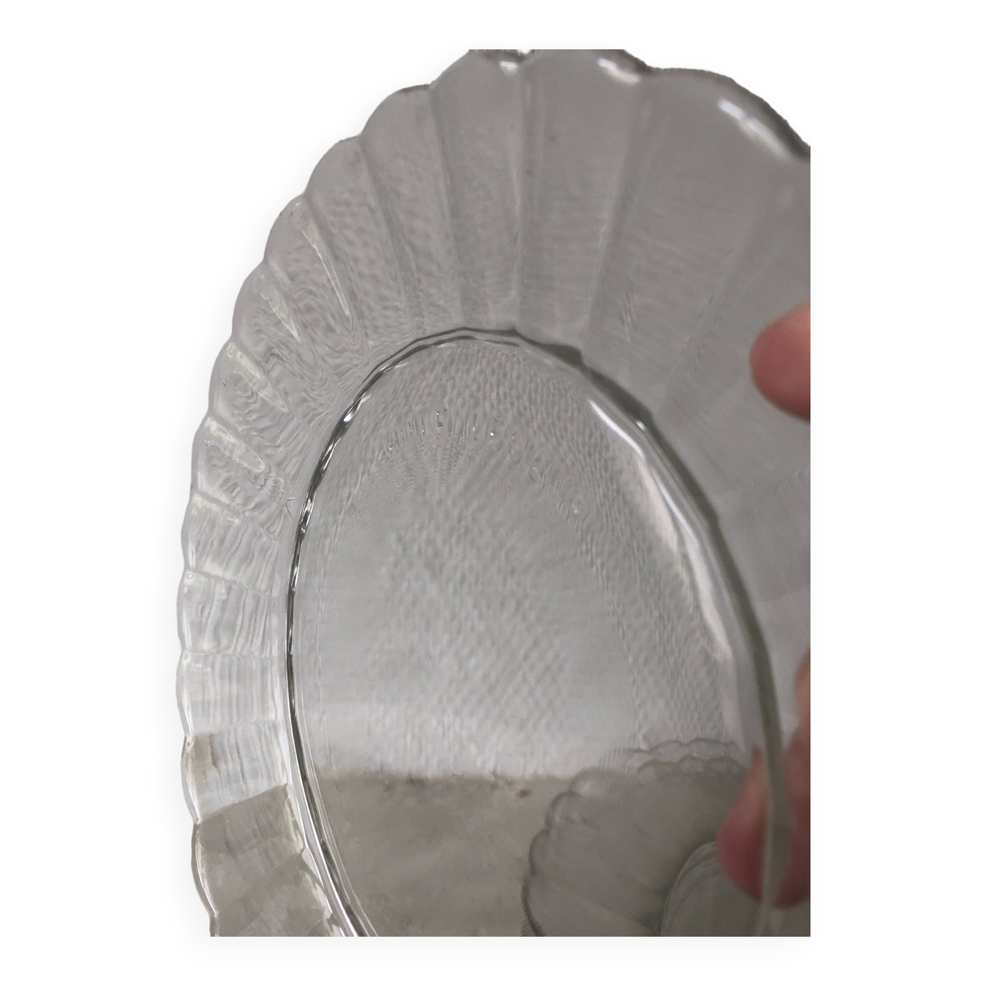 5 Duralex transparent dinner plates