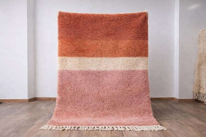 Traditional handmade pure wool Berber rug size 150/250 cm