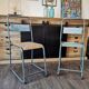 Pair of industrial bistro chairs