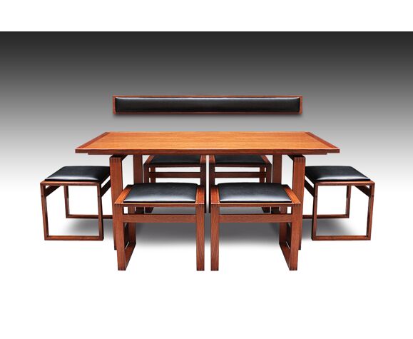 Danish Teak Lounge Dining Table And Stool Chairs By Erik Buch Selency Danish Teak Lounge Dining Table And, Lounge Round Table And Chairs