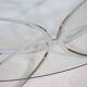 Coffee Table Chrome Spider Legs and Glass 1970s Italy