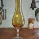Empoli vase in amber blown glass – Italy, 1960s