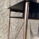 Golden metal and plexiglass dressing table