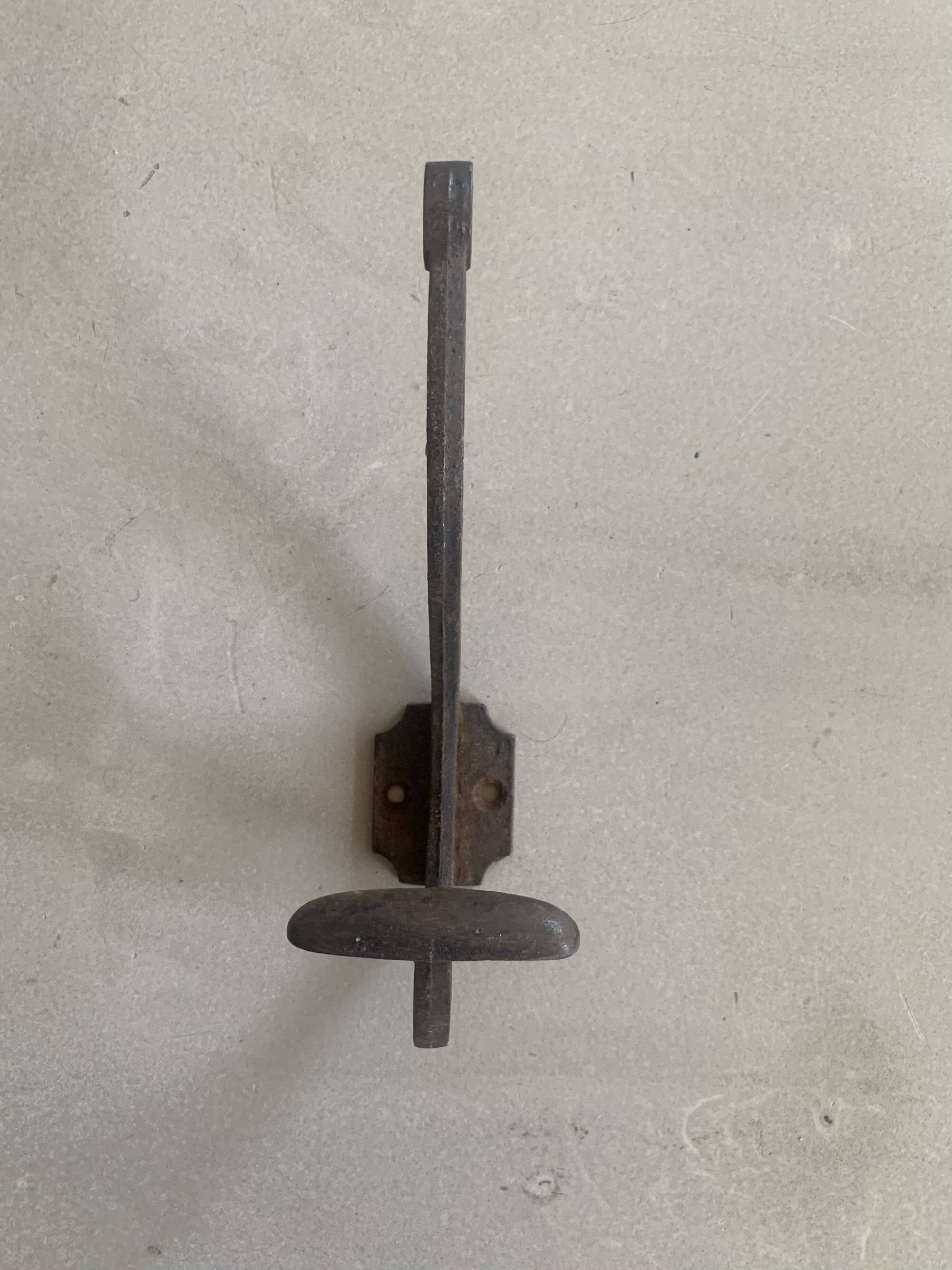 Cast iron coat hook