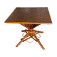 Table vintage en bambou et rotin