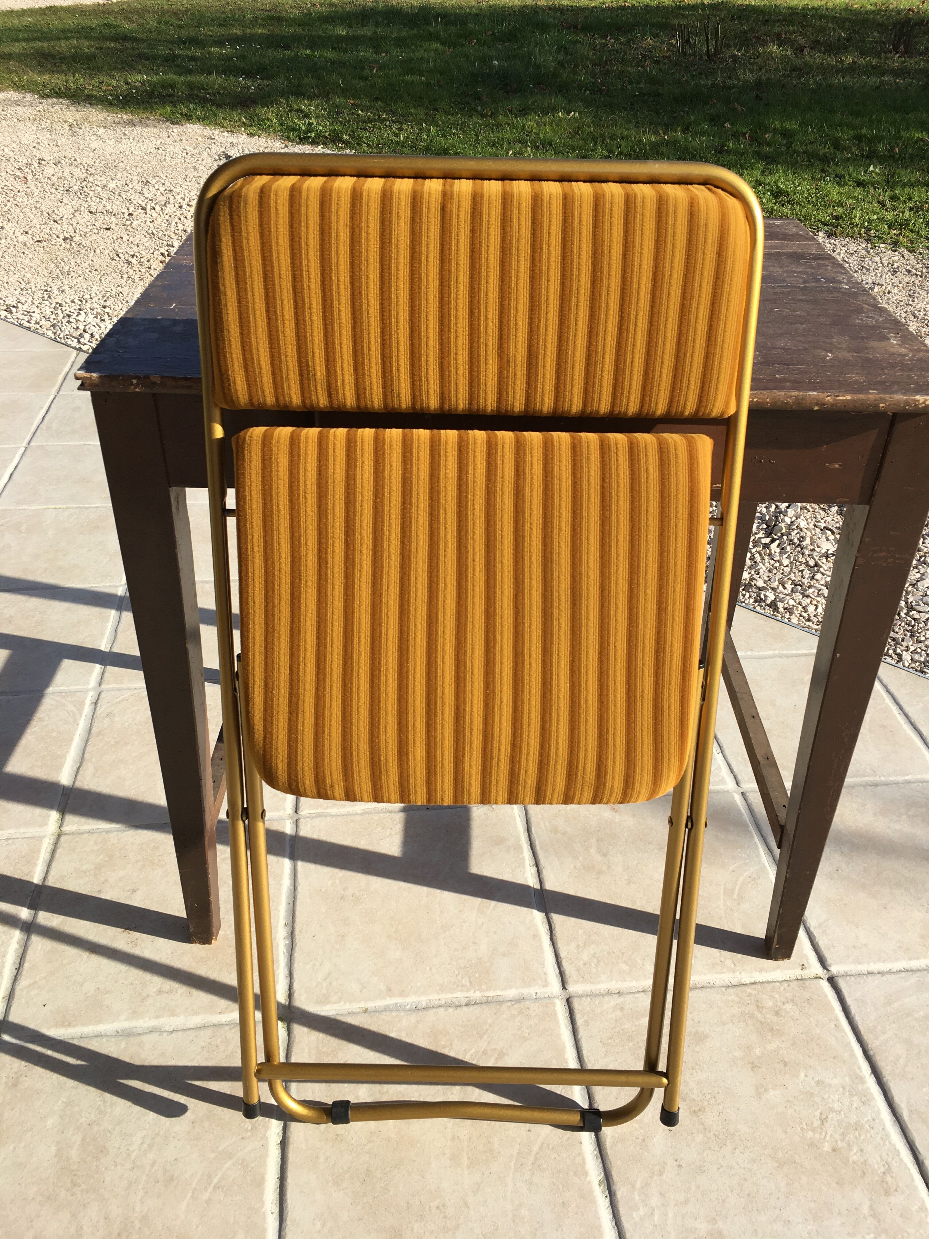 Lafuma foldable camping chair duo from the 50s/60s