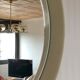 Vintage pop round mirror 1970s 49x49cm