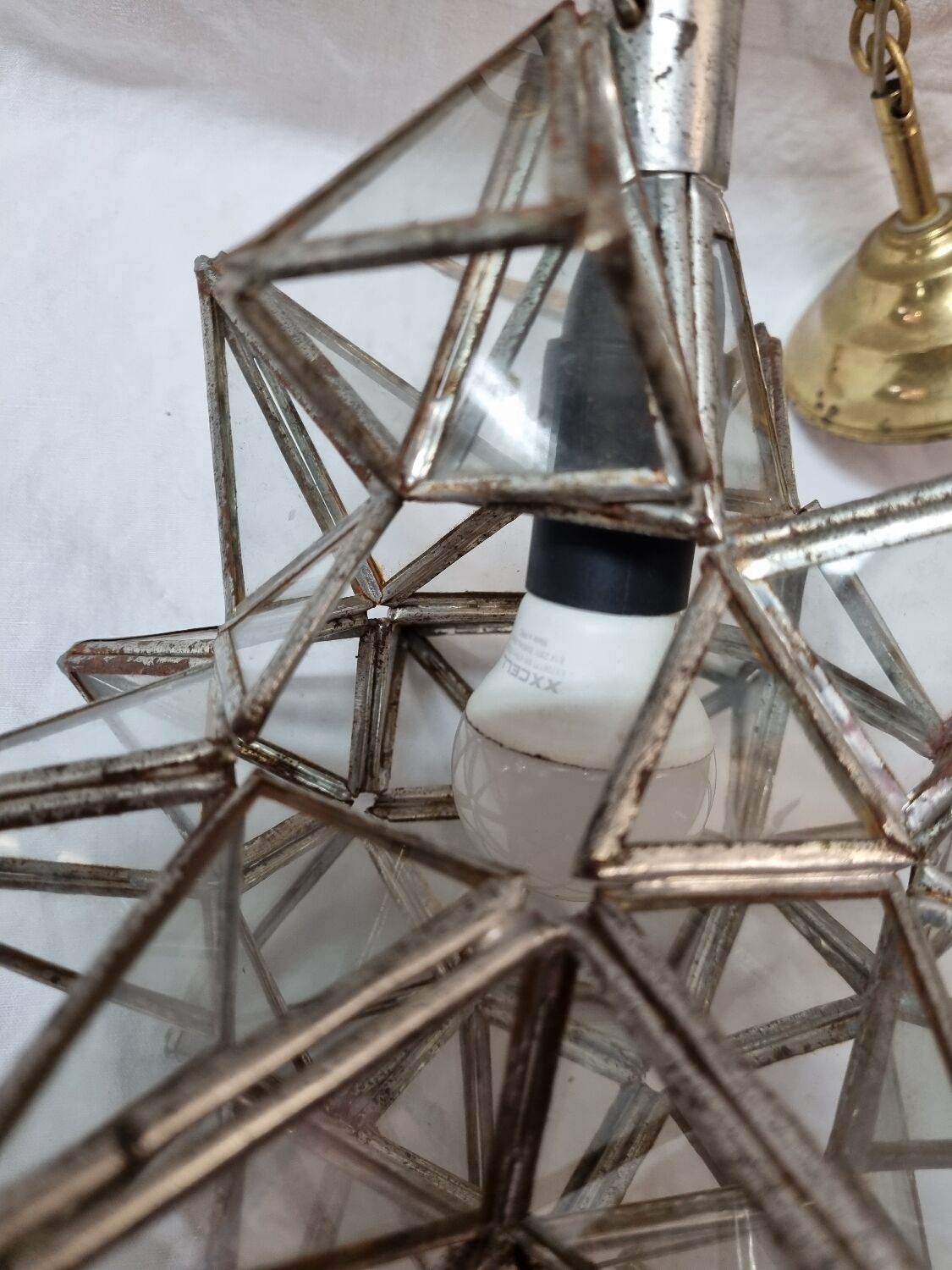 Star glass pendant lamp Steinhauer Pimpernel