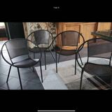 Set of 4 Mategot-style armchairs from the 1940s