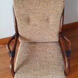 Vintage rattan armchair